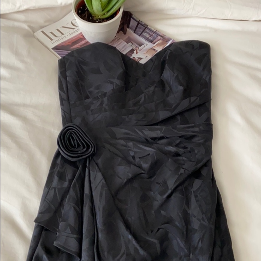 Vintage Strapless Cocktail Dress 80s